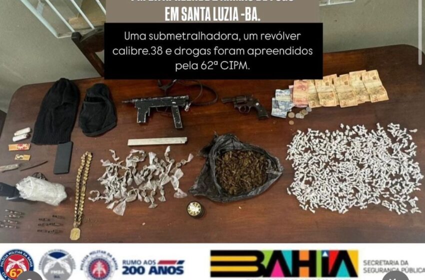  SANTA LUZIA: INTERVENÇÃO POLICIAL RESULTA EM MORTES E APREENSÕES DE ARMAS E DROGAS