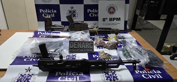 POLÍCIA APREENDE ARSENAL DE GUERRA EM OPERAÇÃO EM ARRAIAL D’AJUDA